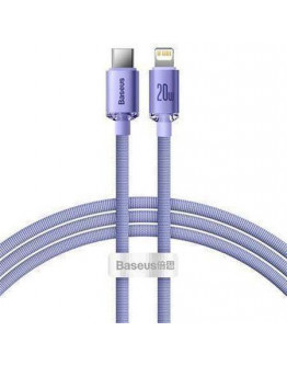 Baseus CAJY000205 Crystal Shine Series Data Cable USB-C to Lightning 20W 1,2m Purple