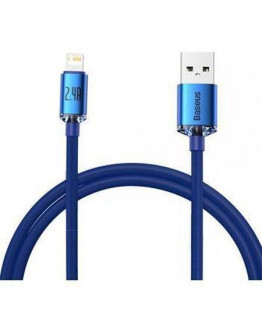 Baseus CAJY000003 Crystal Shine Series Data Cable USB to Lightning 20W 1,2m Blue
