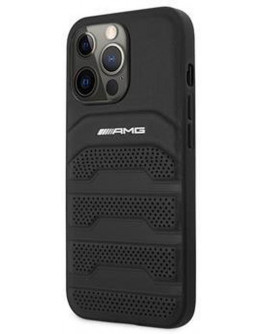 AMG Leather Debossed Lines Case for iPhone 14 Pro Max