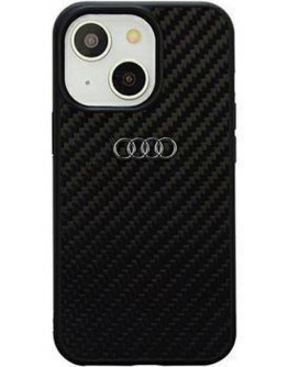 Audi Carbon Fiber Case Phone 14 Black